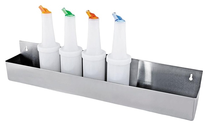 Подставка барная P.L. Proff Cuisine BarWare SPR-22S 56х10,5х15,5 см на 6 бутылок (нерж. сталь)