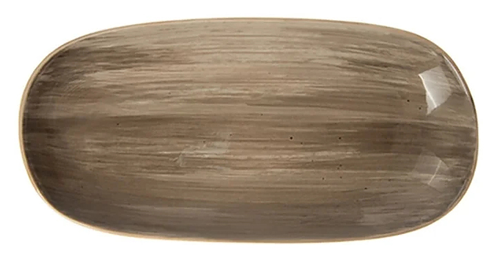 Блюдо овальное Corone Natura HL900630B 255х125 мм серо-коричневое