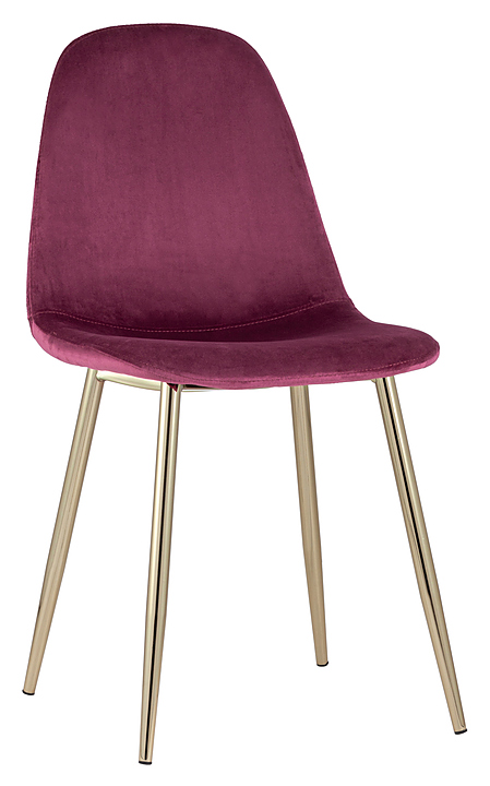 Стул Stool Group Валенсия велюр бордо золотые ножки