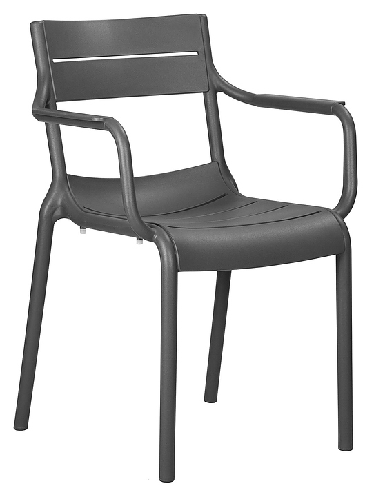 Стул обеденный DOBRIN 903PP-LMZL TIM ARM темно-серый