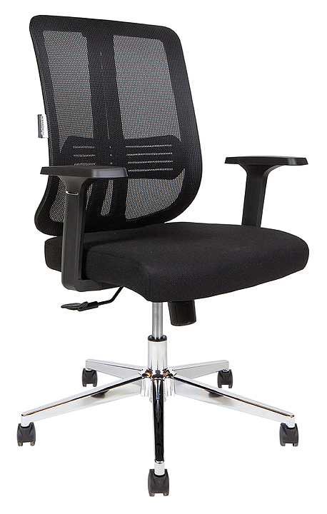 Кресло NORDEN Tema Chrome 2D LB черное