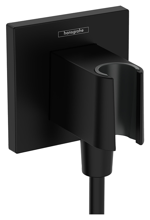 Шланговое подсоединение Hansgrohe HG Fixfit E 26889670 с держателем душа, матовый черный