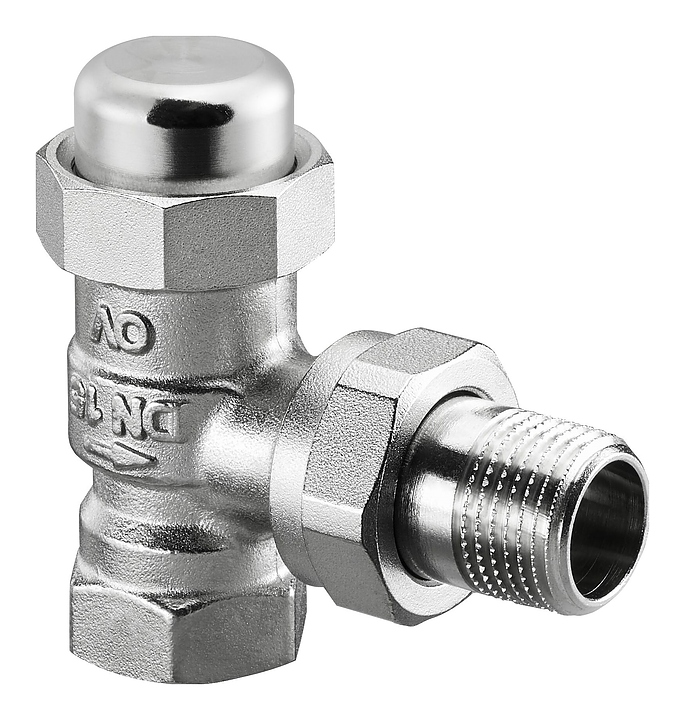 Вентиль запорный угловой Oventrop Combi LR 1027568, ДУ 25, PN 10, Rp 1