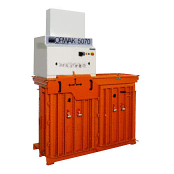 Пресс для уплотнения и пакетирования отходов в кипы 5070-HDC Baler Duble (двухкамерный) ORWAK