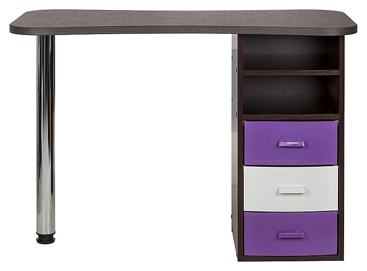 Стол маникюрный МЭДИСОН МАРИОН-3 с тремя ящиками, венге