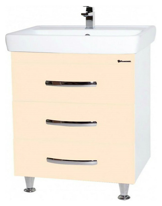 Тумба Bellezza Рокко 60 напольная, под раковину Dreja Q 60, бежевая