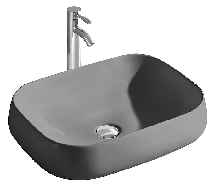 Раковина Aquatek Европа AQ5526-MG 56х42 см, фарфор, серая матовая