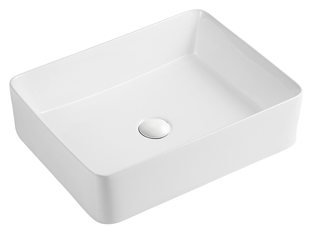 Раковина накладная Azario AZ2074B 52х41х13 см, фаянс