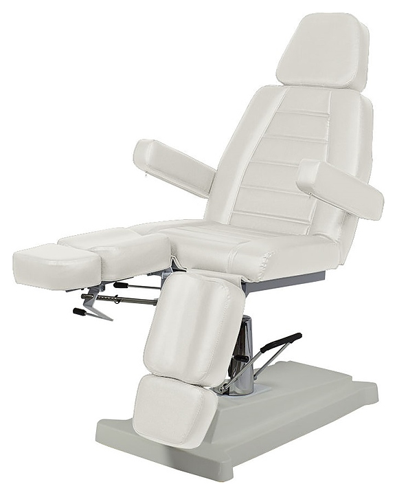 Кресло педикюрное МЭДИСОН СИРИУС-07 гидравлика, белое матовое