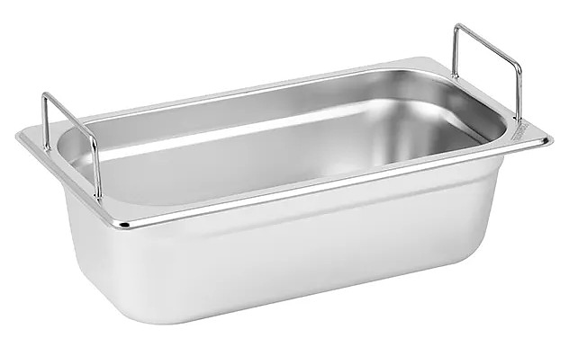 Гастроемкость ProHotel 1/3X10CM-WITH-HANDLE GN 1/3-100 3.4 л л (325х176х100 мм) нержавеющая сталь, металлический