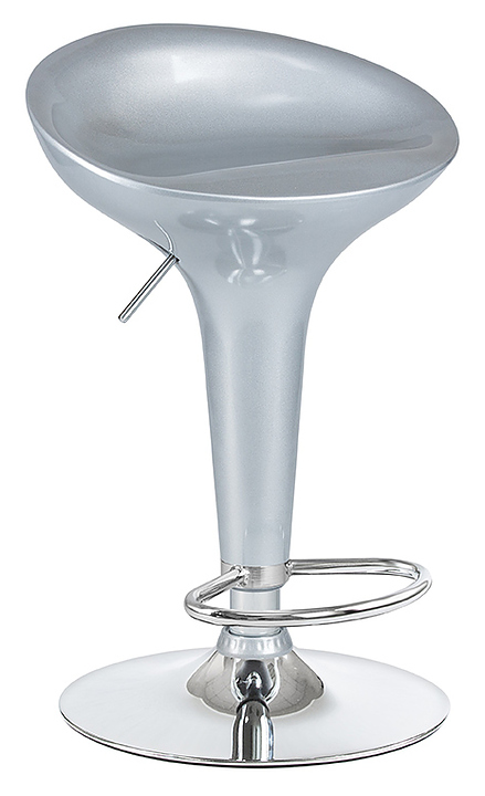 Стул барный DOBRIN 1004-LM BOMBA (серебряный металлик)