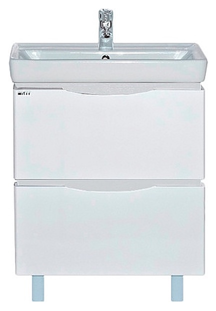 Тумба под раковину Misty Венера-70 67,4х70 см, с 2 ящиками, белая