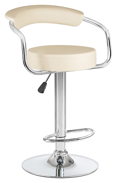 Стул барный DOBRIN 5013-LM MARTA (кремовый, хромированная сталь)