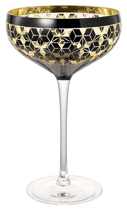 Рюмка коктейльная P.L. Barbossa 81222499 Amber Night Utopia 410 мл d=10,8 см h=18,5 см (стекло)