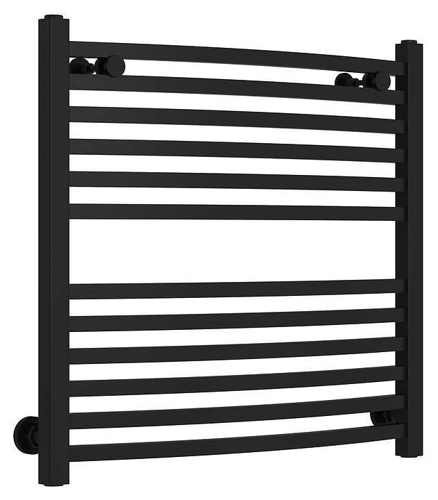 Полотенцесушитель водяной Сунержа Аркус 60x60 см матовый черный