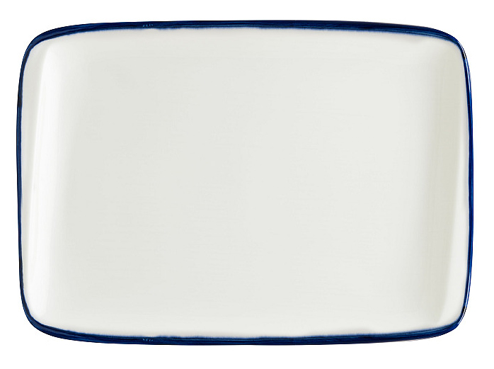 Блюдо для подачи Bonna Линеа Синий Мув 78031 230х160 мм