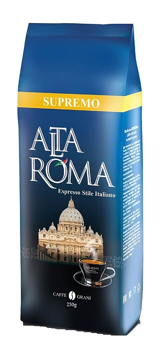 Кофе свежеобжаренный Alta Roma SUPREMO (арабика, в зернах, 0,25 кг)