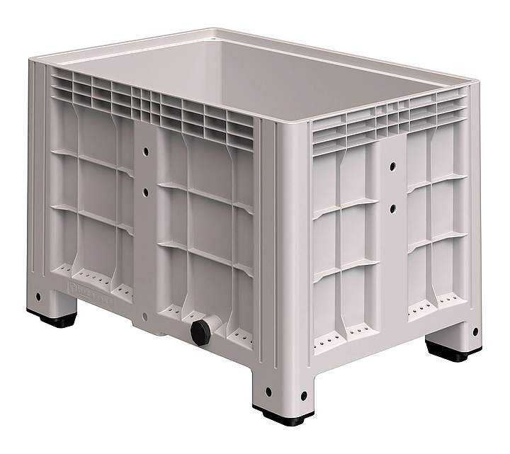 Контейнер iPlast iBOX 11.602 1200х800х800 мм на ножках, с пробкой 2