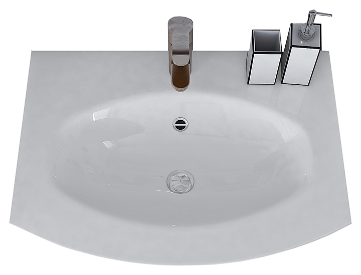 Раковина CEZARES 50158 70x52 см, мрамор, Bianco