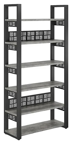 Стеллаж открытый КОБОР SO6-140/36 black/chicago
