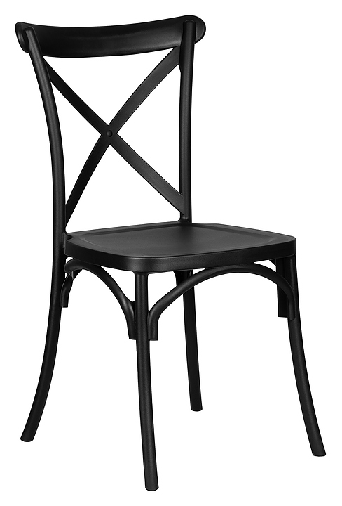 Стул обеденный DOBRIN 713PP-LMZL-N ZILAN (черный) 2 шт.