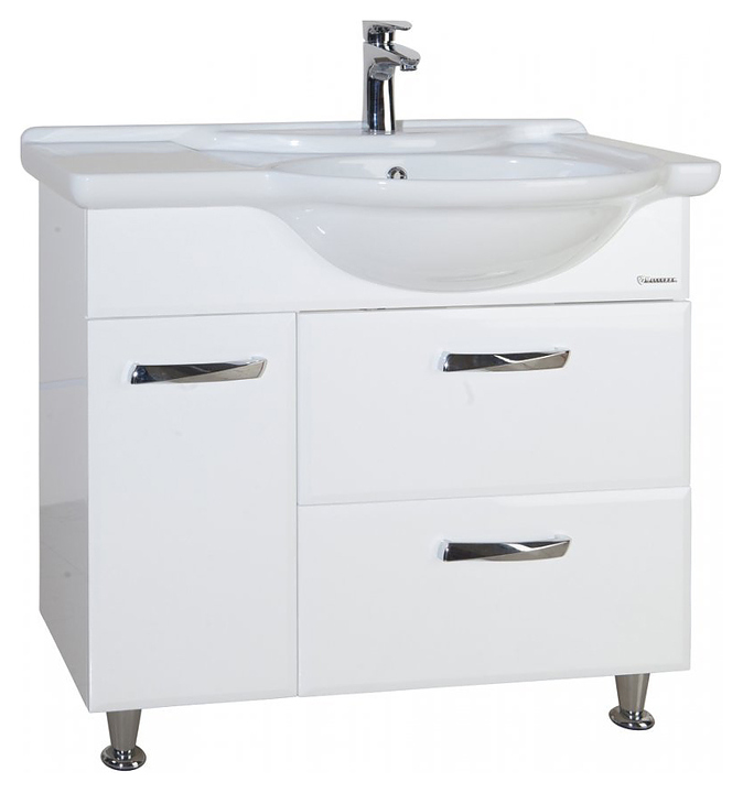 Тумба под раковину Bellezza Балтика 90 R правая, белая