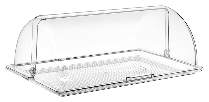Крышка для подноса Gastroplast GFM-11 Roll-Top GN1/1 53х32,5 см h=18,5 см (поликарбонат) прозрачная