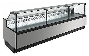 Витрина холодильная Carboma Bavaria 4 GC110 VV 3,75-1 версия 2.0 9006-9005 (без боковин)