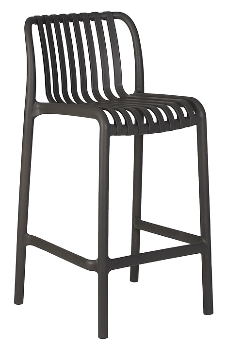 Стул полубарный DOBRIN 777-1PP-LMZL CHLOE (темно-серый)