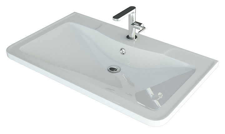 Раковина Andrea Atlantica-800 80х46 см, белая