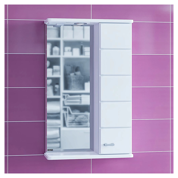 Шкаф зеркальный СаНта Омега 50 правый