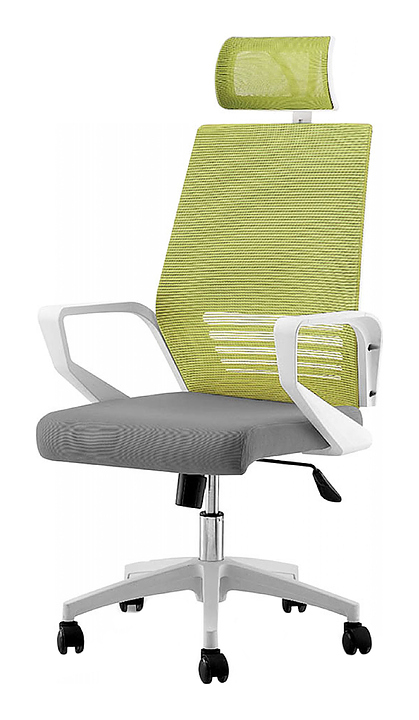 Кресло NORDEN Ergo white+grey+green