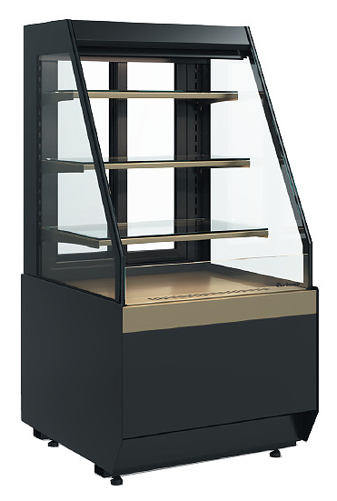 Витрина кондитерская Carboma KC70 VM 1,3-2 Standard (версия 2.0) скошенная