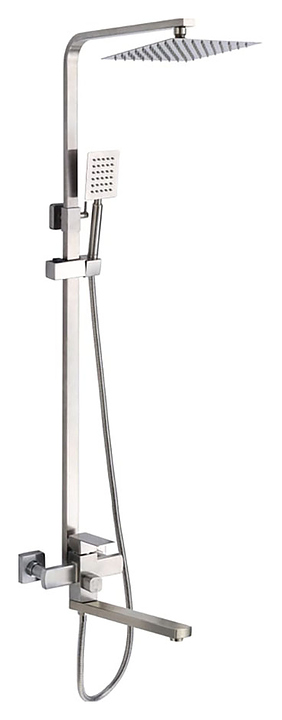 Стойка душевая Fmark FS8145-35 длинный излив, сатин