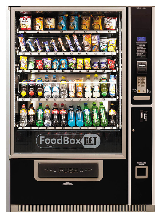 Торговый автомат Unicum Food Box Lift Long с термобоксом