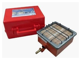 Горелка инфракрасного  излучения Сибирячка ГИИ-4.62 270х270х95 мм темно-красный