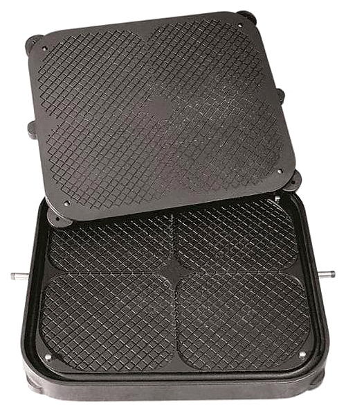 Форма для тарталетницы Kocateq DHTartmatic Plate 20 (4 вафли, 315х365)