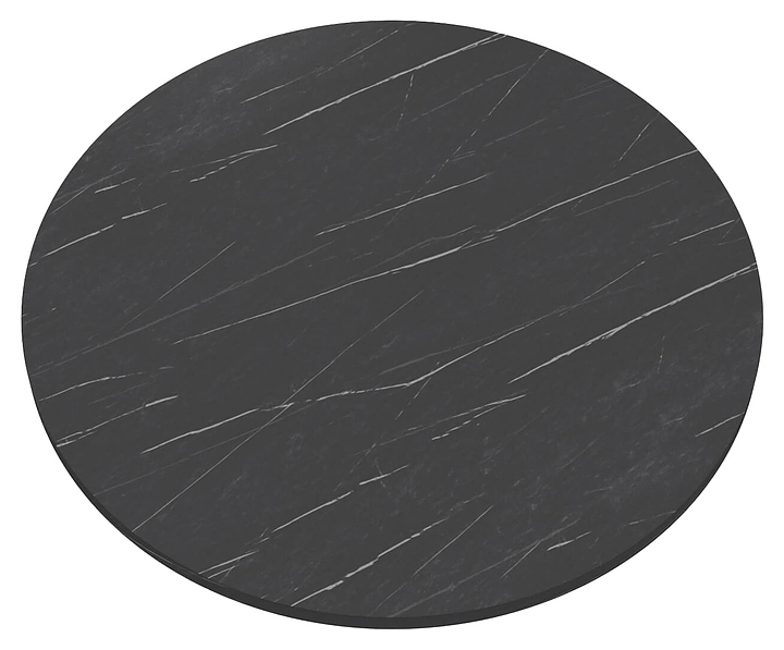 Столешница Sheffilton SHT-TT 80 (ЛДСП) круглая черный камень пьетра гриджио