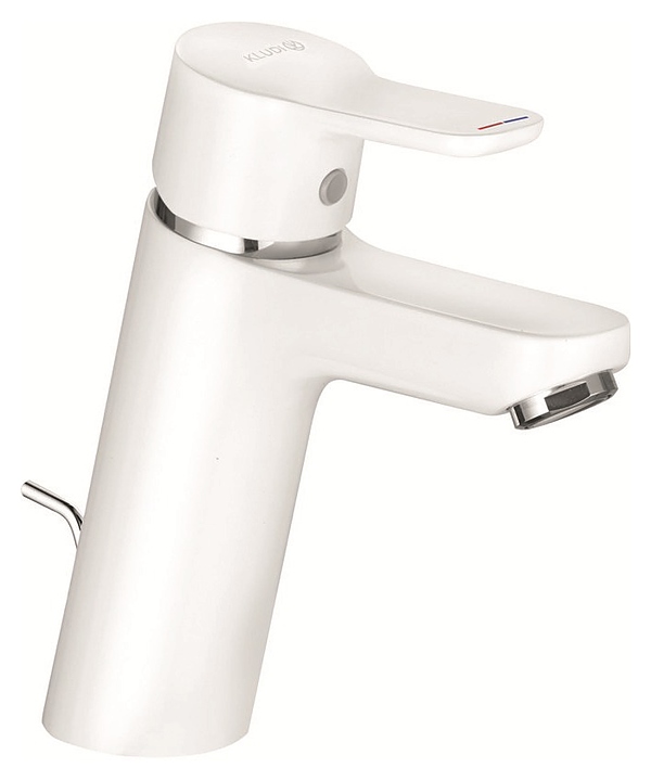 Смеситель для раковины KLUDI Pure and Easy XL 372909165 белый / хром