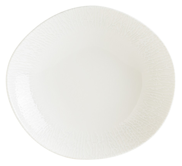 Тарелка глубокая Bonna White Radix RDXVAO23CK d=23 см (фарфор) белая