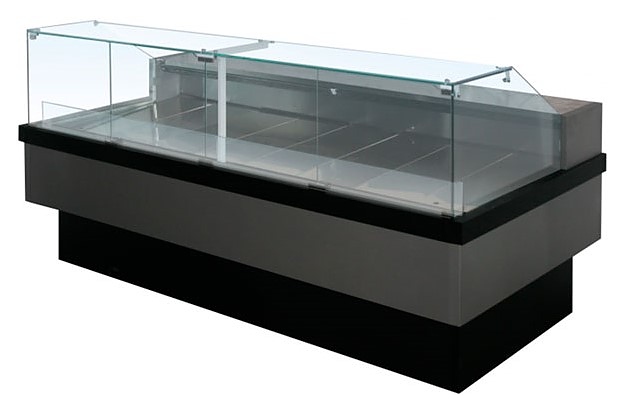 Витрина холодильная ENTECO MASTER НЕМИГА CUBE 180 ВС (боковины, шторки, подсветка)