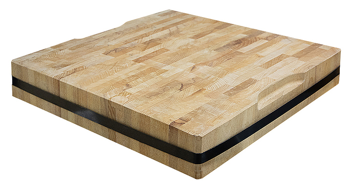 Колода разрубочная клееная Luxstahl 500х500х80(100) мм бук