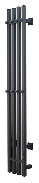 Полотенцесушитель электрический Тругор Пэк сп Вектор кв 4 120х15 см, графит