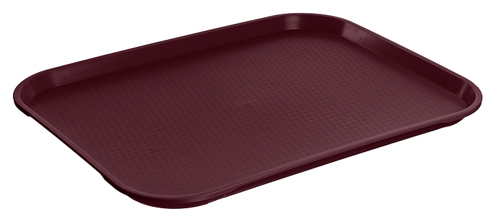 Поднос MGprof 1758 44,5х34,5 см (полипропилен) поверхность классик (505) прямоугольный вишневый