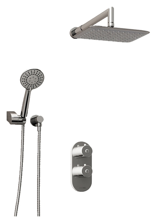 Комплект душевой встраиваемый термостатический Wasserkraft A16031 Thermo хром