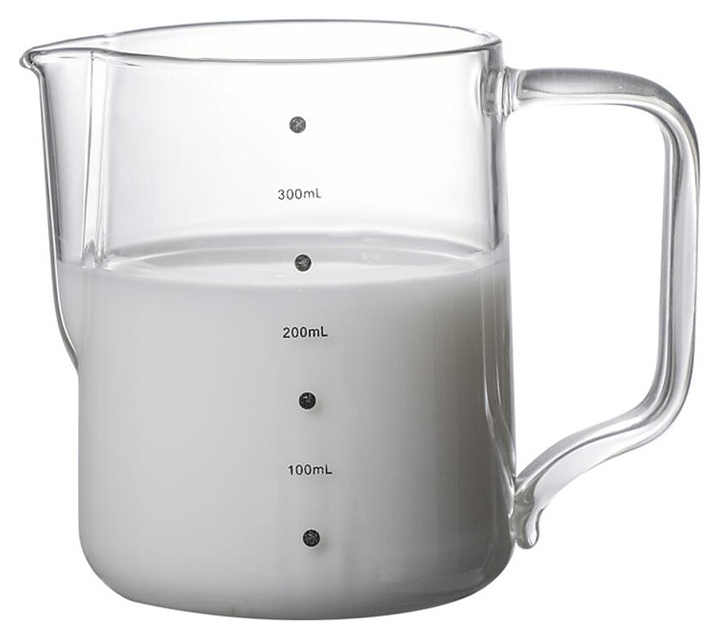 Питчер P.L. Barbossa S0563-350 Coffee Art 350 мл (стекло) с мерной шкалой