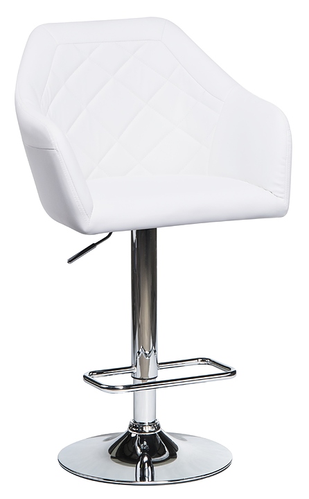 Стул барный DOBRIN 5023-LM VICTOR (белый, хром)