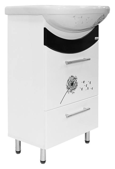 Тумба под раковину Mixline Радуга-52 декор одуванчик