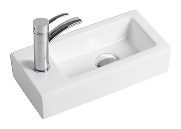 Раковина Vincea VBS-133L 37х18 см, левая, белая