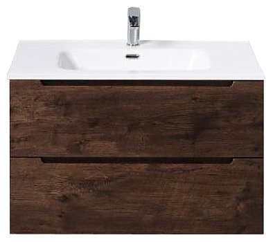 Тумба под раковину BelBagno ETNA-800-2C-SO-RW-P темное дерево
